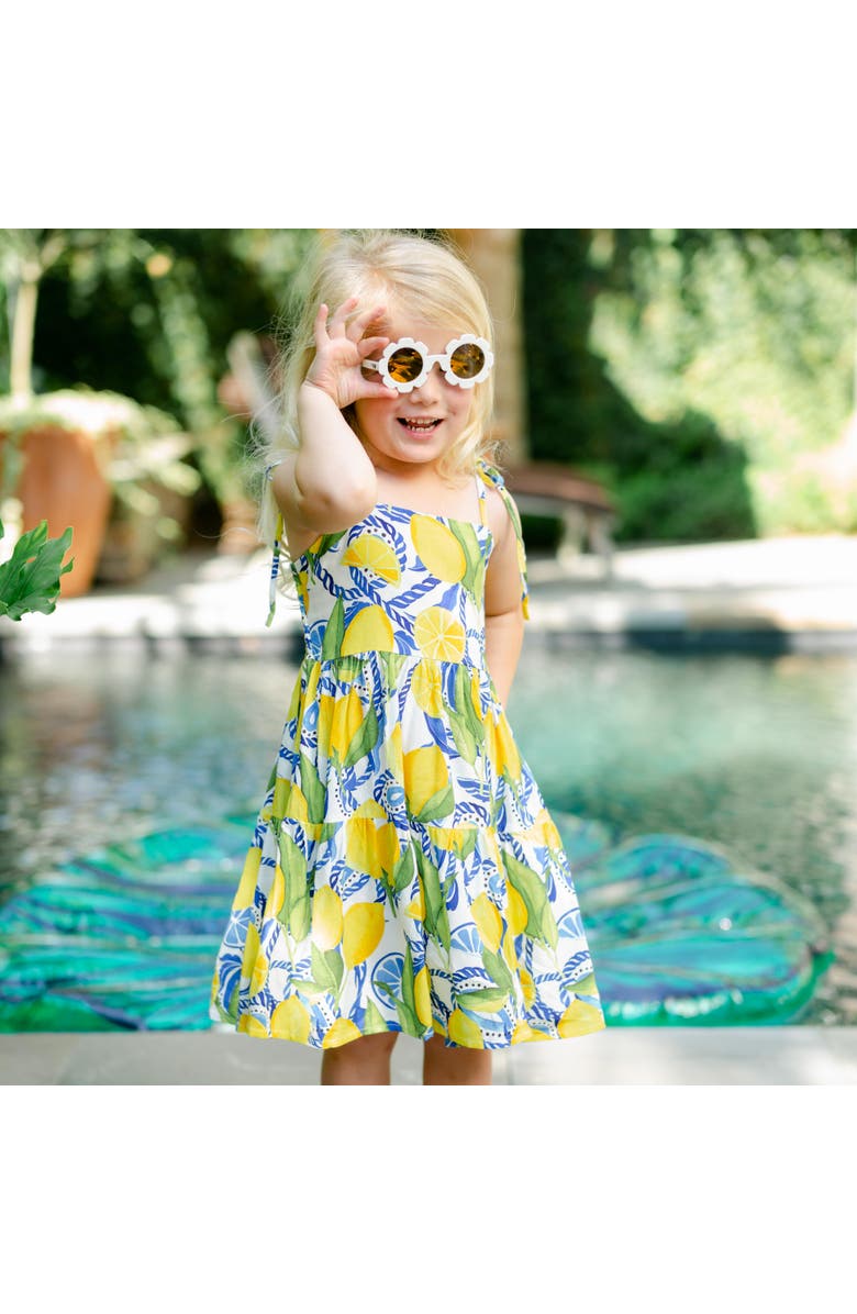 Kenny Flowers The Positano - Girls Resort Dress, Alternate, color, White