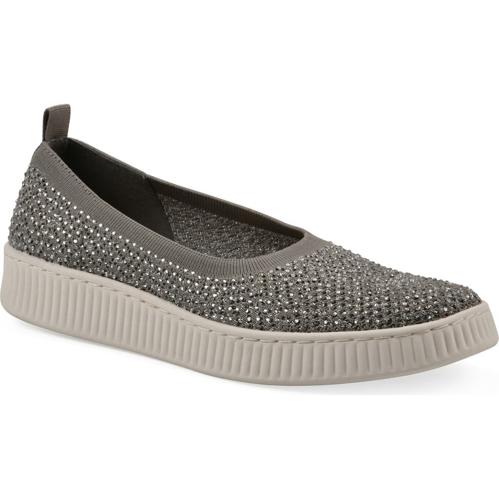 Cliffs By White Mountain Digs Slip-on Sneaker In Silver Fabric