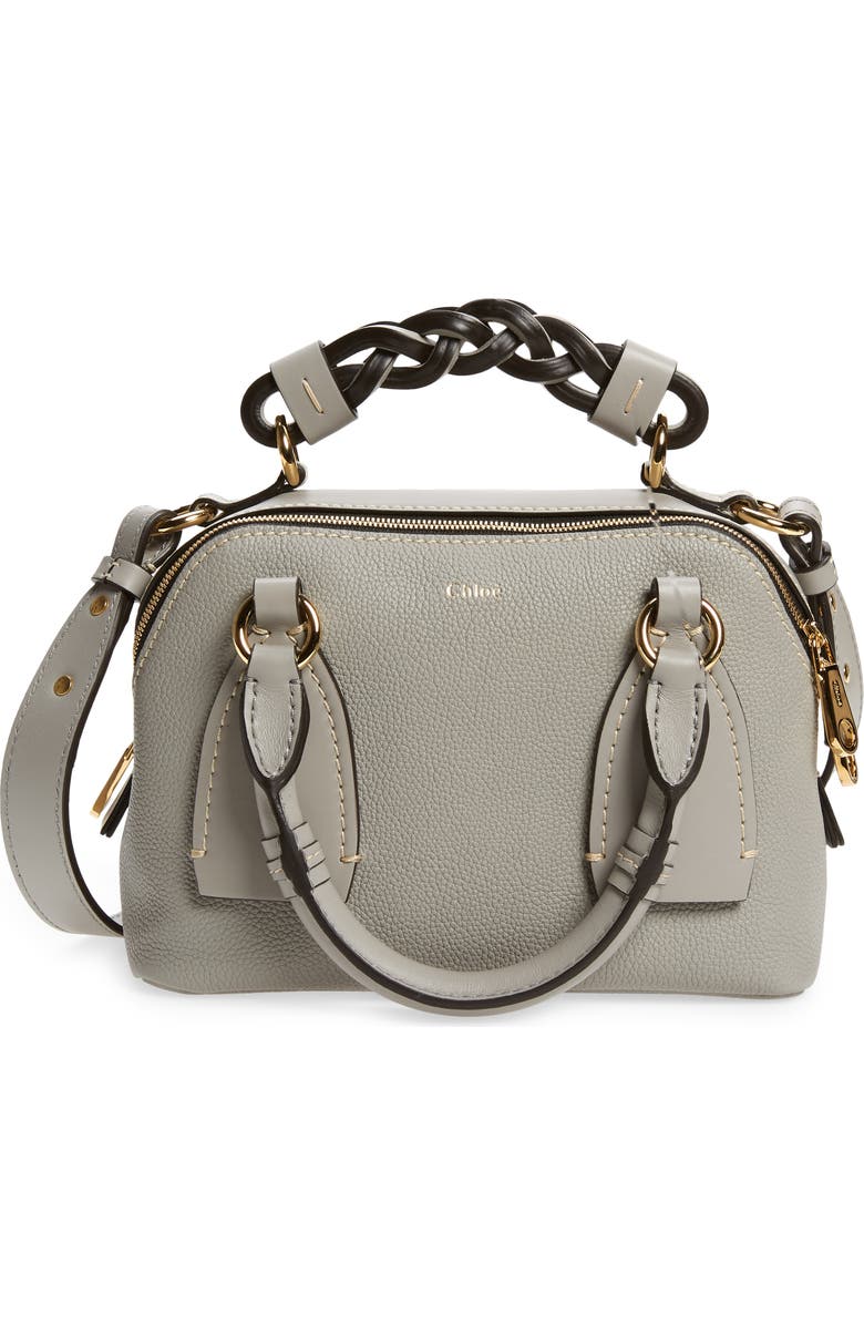 Chloé Small Daria Leather Day Bag, Main, color,