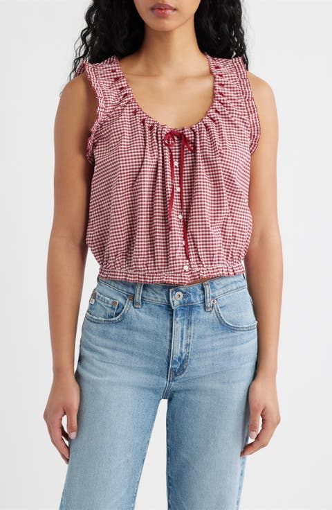 Traveler Organic Cotton Gingham Top