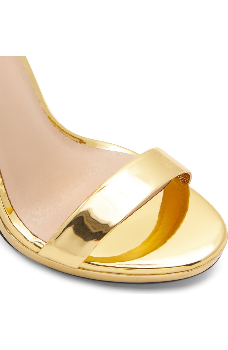 ALDO Kat Stiletto Sandal, Alternate, color, Gold