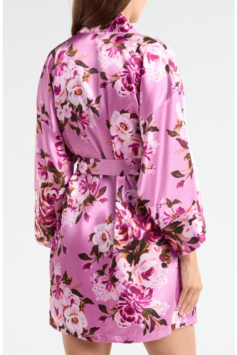 Marina Floral Wrap Robe, Alternate, color, MULBERRY