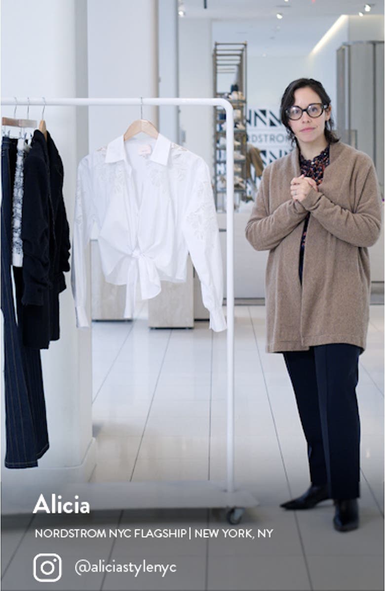 Marianna Mesh Embroidered Button-Up Shirt, sales video thumbnail