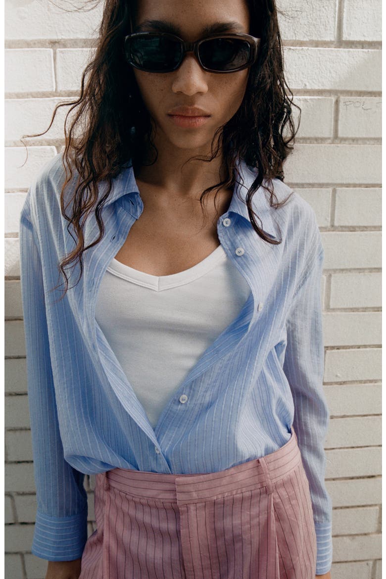 Camisa Belize Shirt, Alternate, color, SKY BLUE