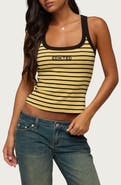 EDIKTED Energy Stripe Rib Tank