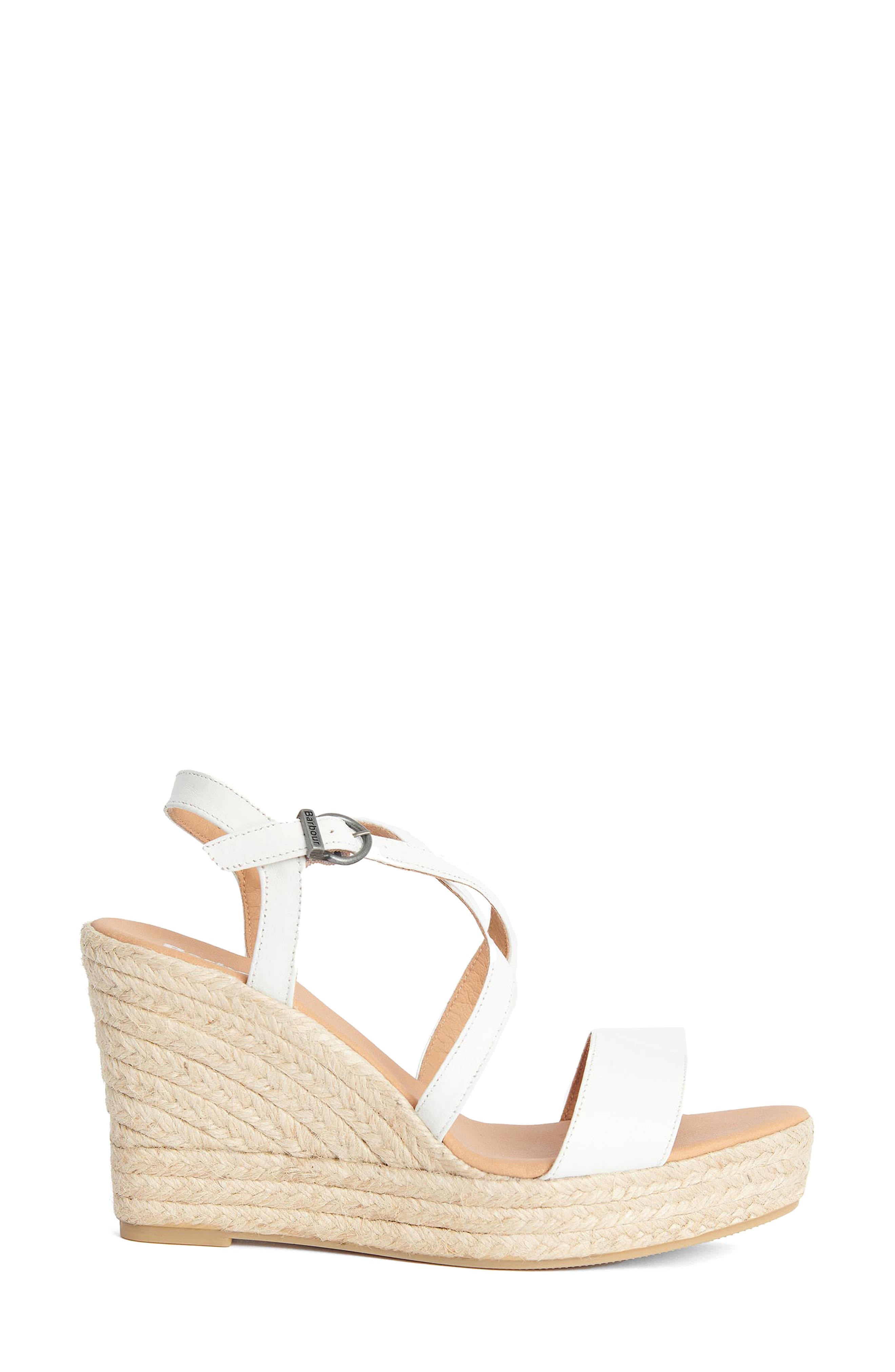 Barbour Lucia Espadrille Wedge Sandal, Alternate, color, 