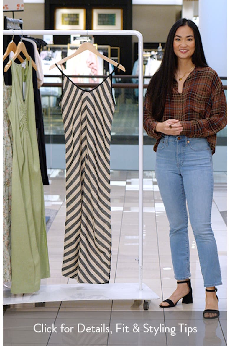 Chevron Stripe Midi Dress video
