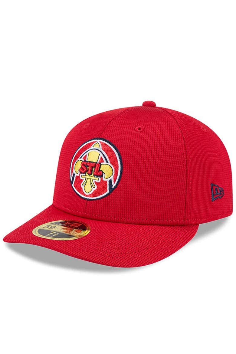 Men's New Era Red St. Louis Cardinals City Connect Batting Practice Low Profile 59FIFTY Fitted Hat, Alternate, color, Red