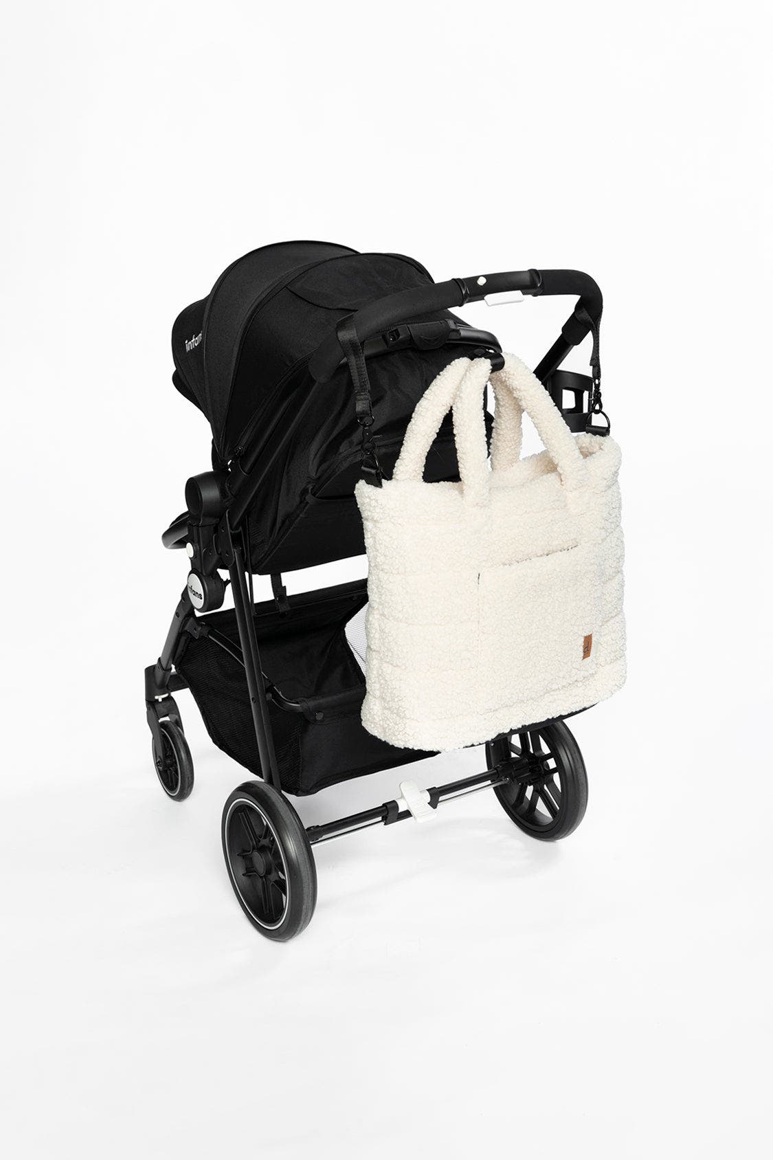 Deux par Deux Fleece Changing Mat Stroller Straps Diaper Bag, Alternate, color, 