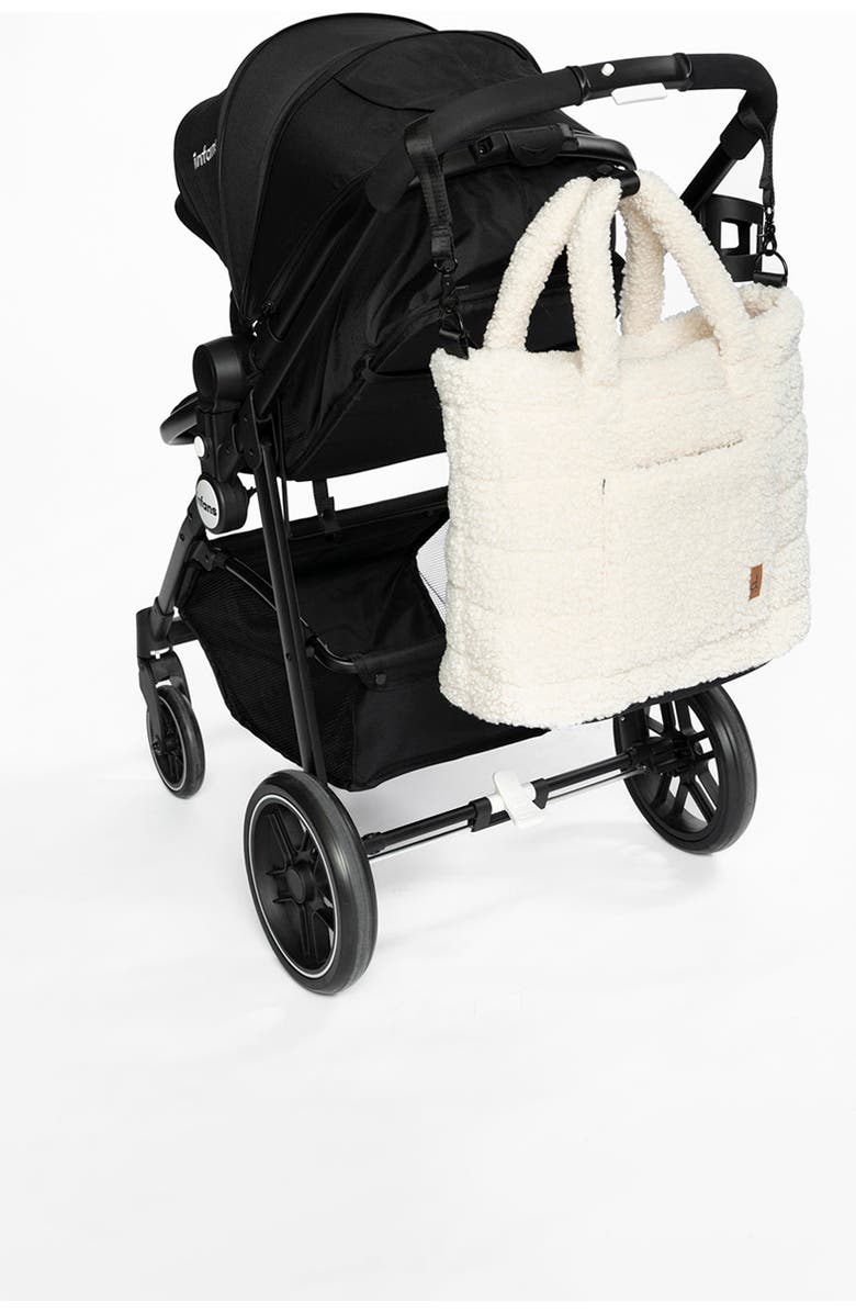 Deux par Deux Fleece Changing Mat Stroller Straps Diaper Bag, Alternate, color,