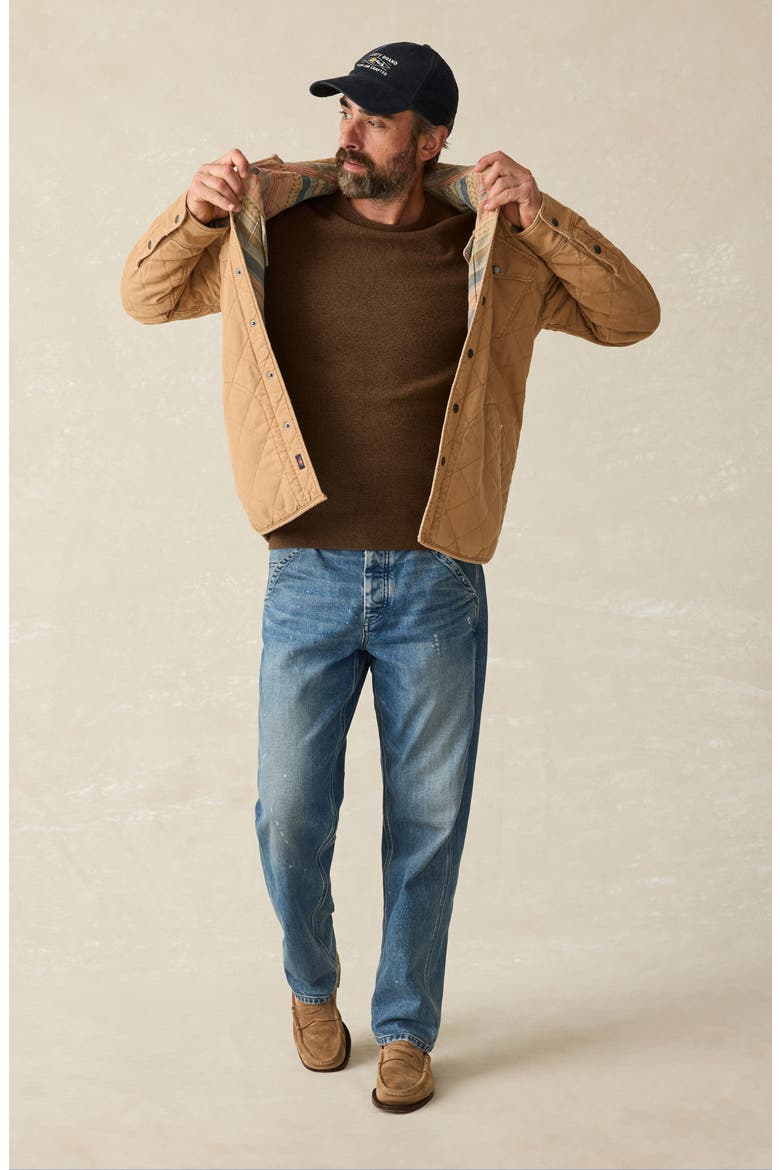 Jackson Organic Cotton Blend Sweater, Alternate, color, TRAIL BROWN HEATHER