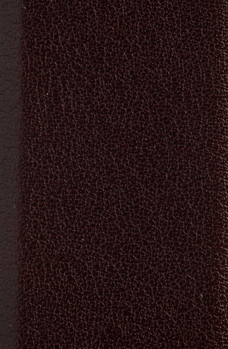 Saint Laurent LA 76 Calfskin Leather Belt, Alternate, color, Hot Wine