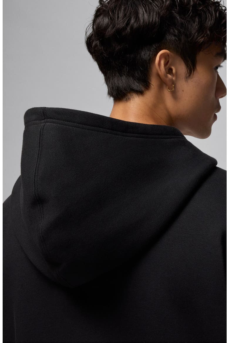 Brooklyn Oversize Stretch Hoodie, Alternate, color, BLACK/ GYM RED
