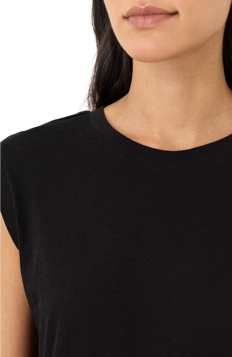 Pact Organic Cotton Featherweight Slub Relaxed Muscle Tee, Alternate, color, Black