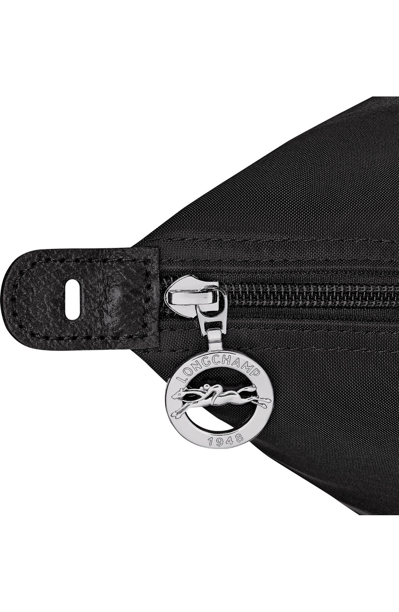 Large Le Pliage Recycled Polyamide Travel Bag, Alternate, color, BLACK