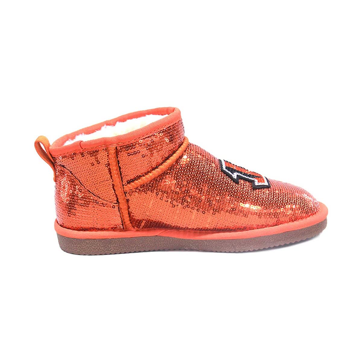 CUCE Women's Cuce  Orange Cincinnati Bengals Sequin Ankle Boots, Alternate, color, 