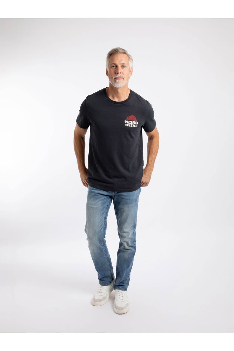 Sun Beam Back Print Graphic T-Shirt, Alternate, color, Coal