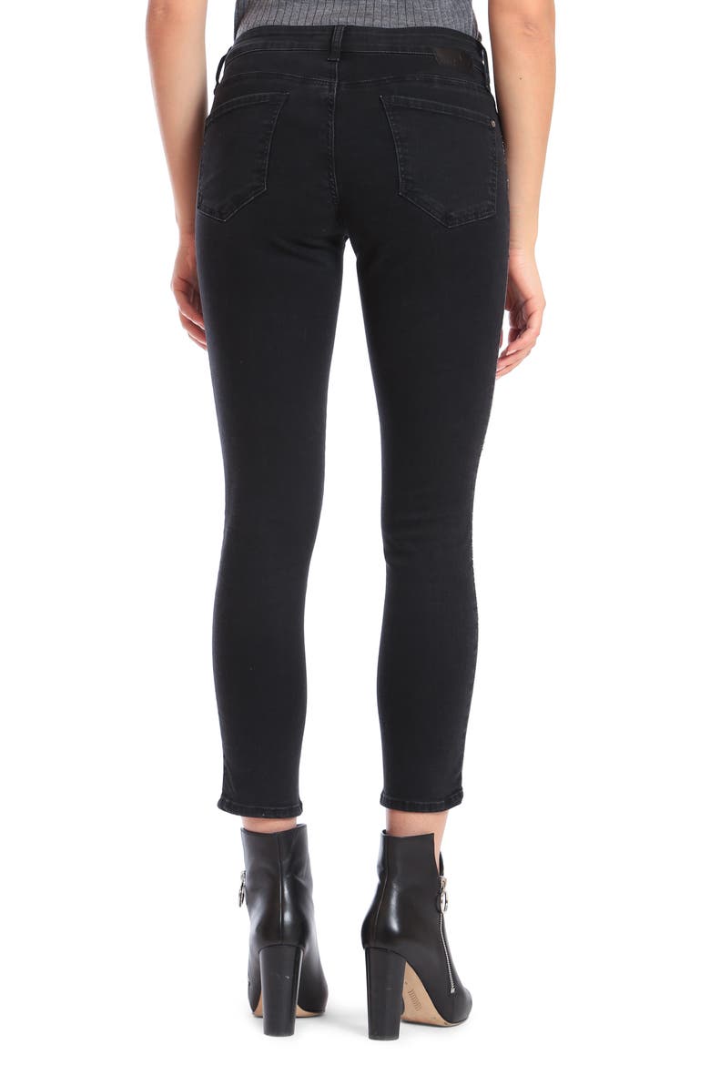 Adriana Ankle Skinny Jeans, Alternate, color, SMOKE EMBELLISHED