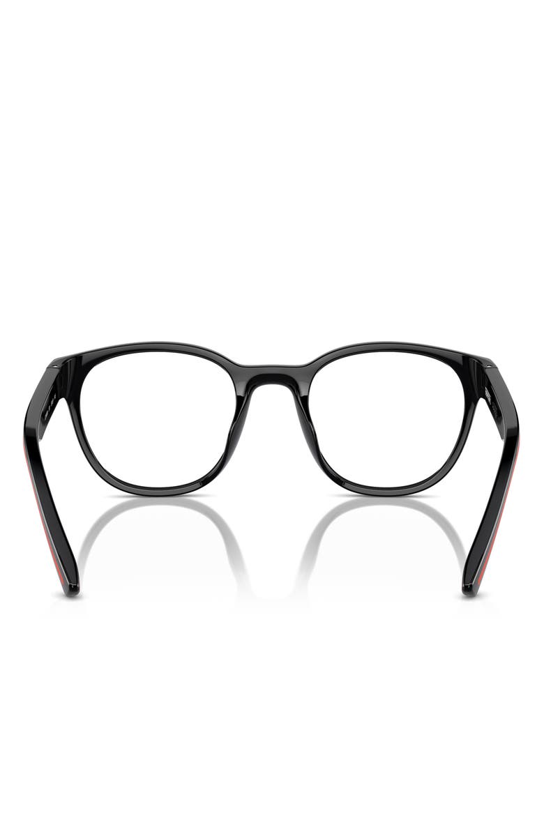 Scuderia Ferrari 50mm Small Phantos Optical Glasses, Alternate, color, Black / Demo Lens