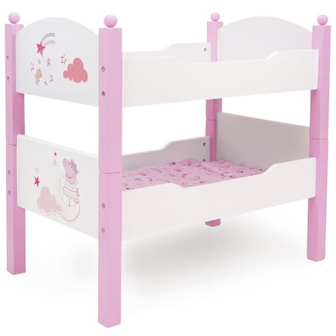 Peppa Pig Wooden Doll Bunk Bed