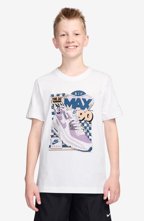Kids' Air Max 90 Cotton Graphic T-Shirt (Big Kid)