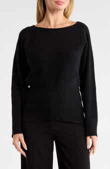 Button Detail Ribbed Sweater