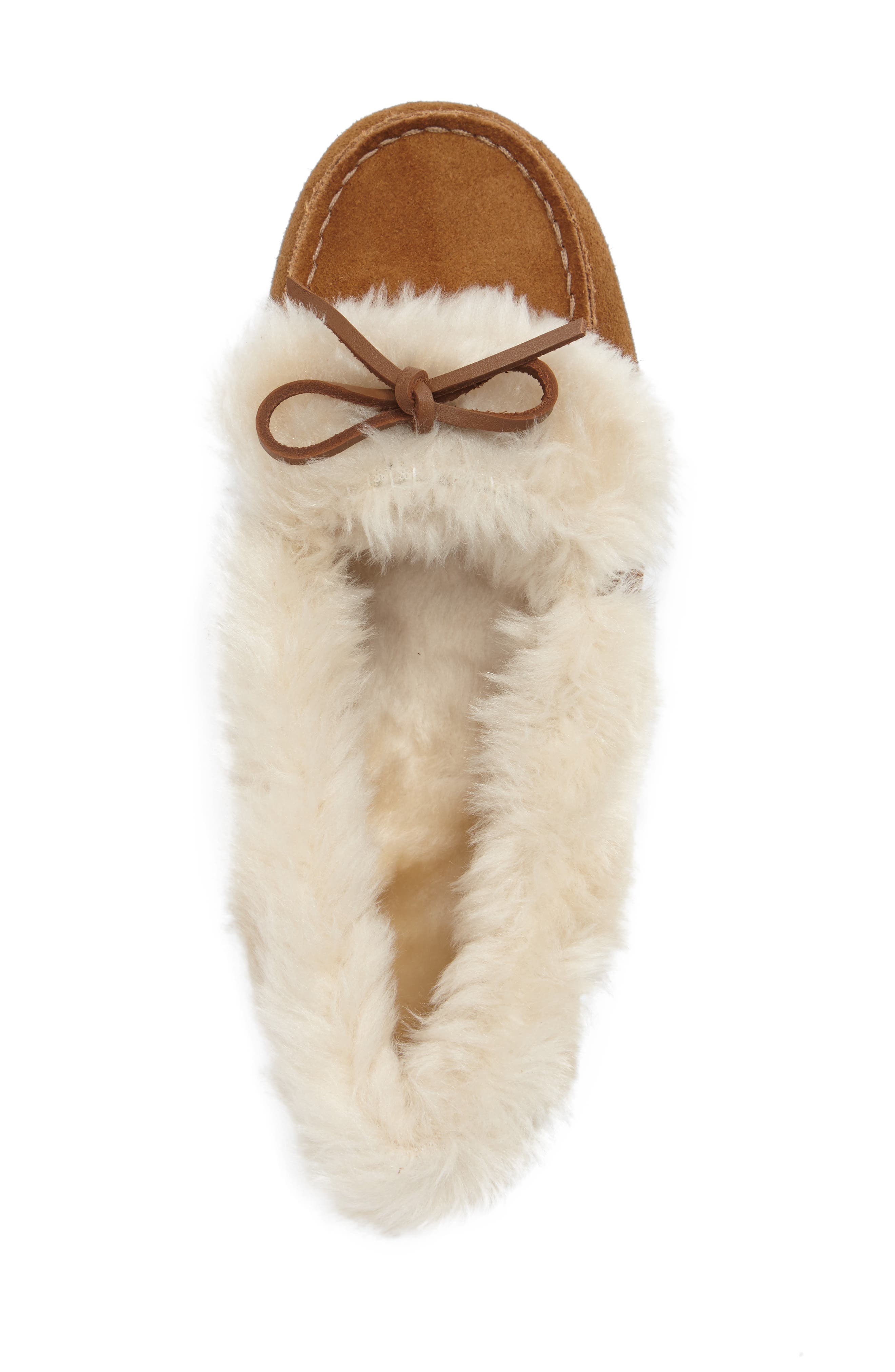 Vionic Juniper Faux Fur Slipper, Alternate, color, CHESTNUT SUEDE