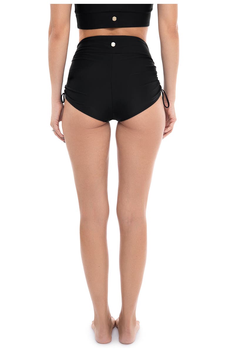 Coolibar Women's Ruche Swim Shorts - UPF 50+ Sun Protection - Bayshore, Alternate, color, Black