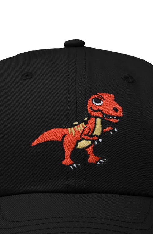 Dalix T-rex Embroidered Casual Cap In Black