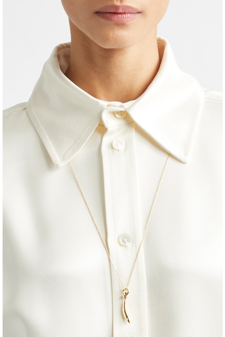 Sardine Long Pendant Necklace, Alternate, color, 8120 YELLOW GOLD