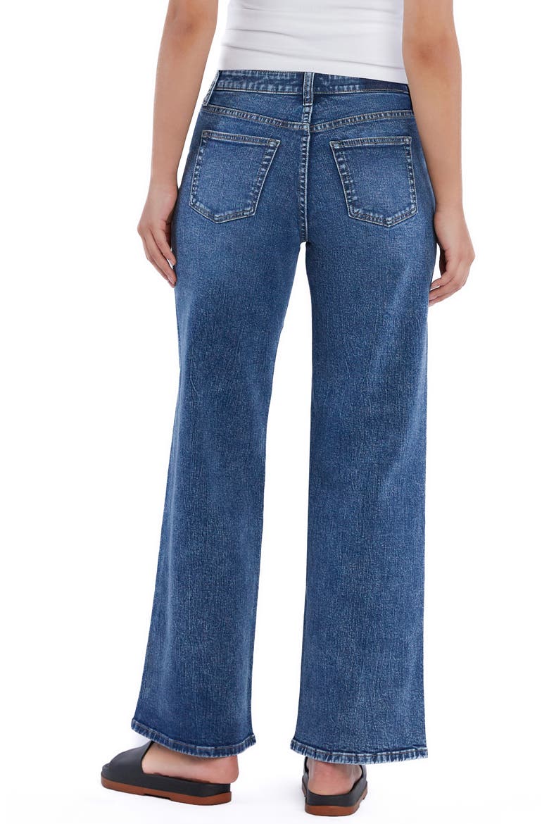 Ella High Waist Wide Leg Jeans, Alternate, color, NIGHT BLUE