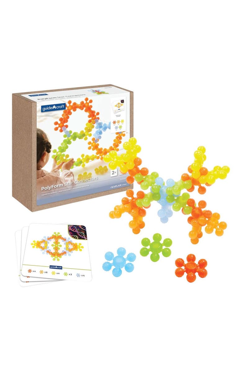 Kaplan Early Learning Company PolyForm Star Connectors - 35 Pieces, Main, color, Multicolored