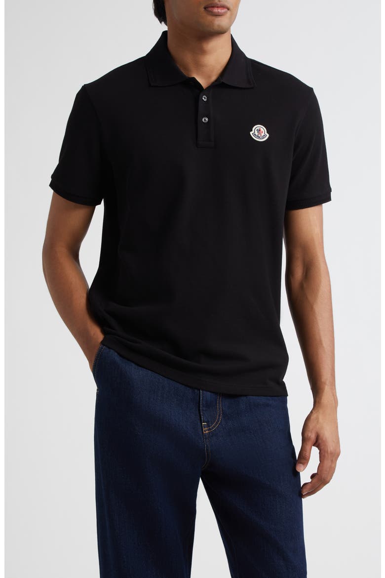 Moncler Logo Patch Cotton Piqué Polo (Men) | Nordstrom