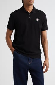 Moncler Logo Patch Cotton Piqué Polo