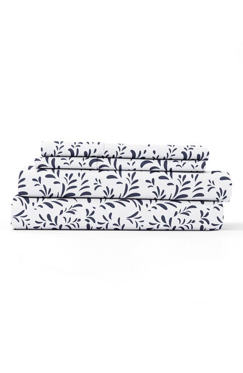 Premium Ultra Burst of Vines Pattern 4-Piece Bed Sheets Set