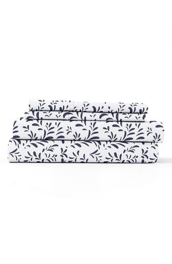 Homespun Premium Ultra Burst Of Vines Pattern 4-piece Bed Sheets Set In Multi