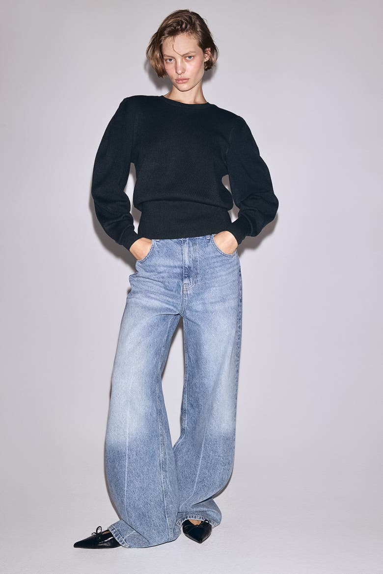 Shoulder-pad Top, Alternate, color, Dark green