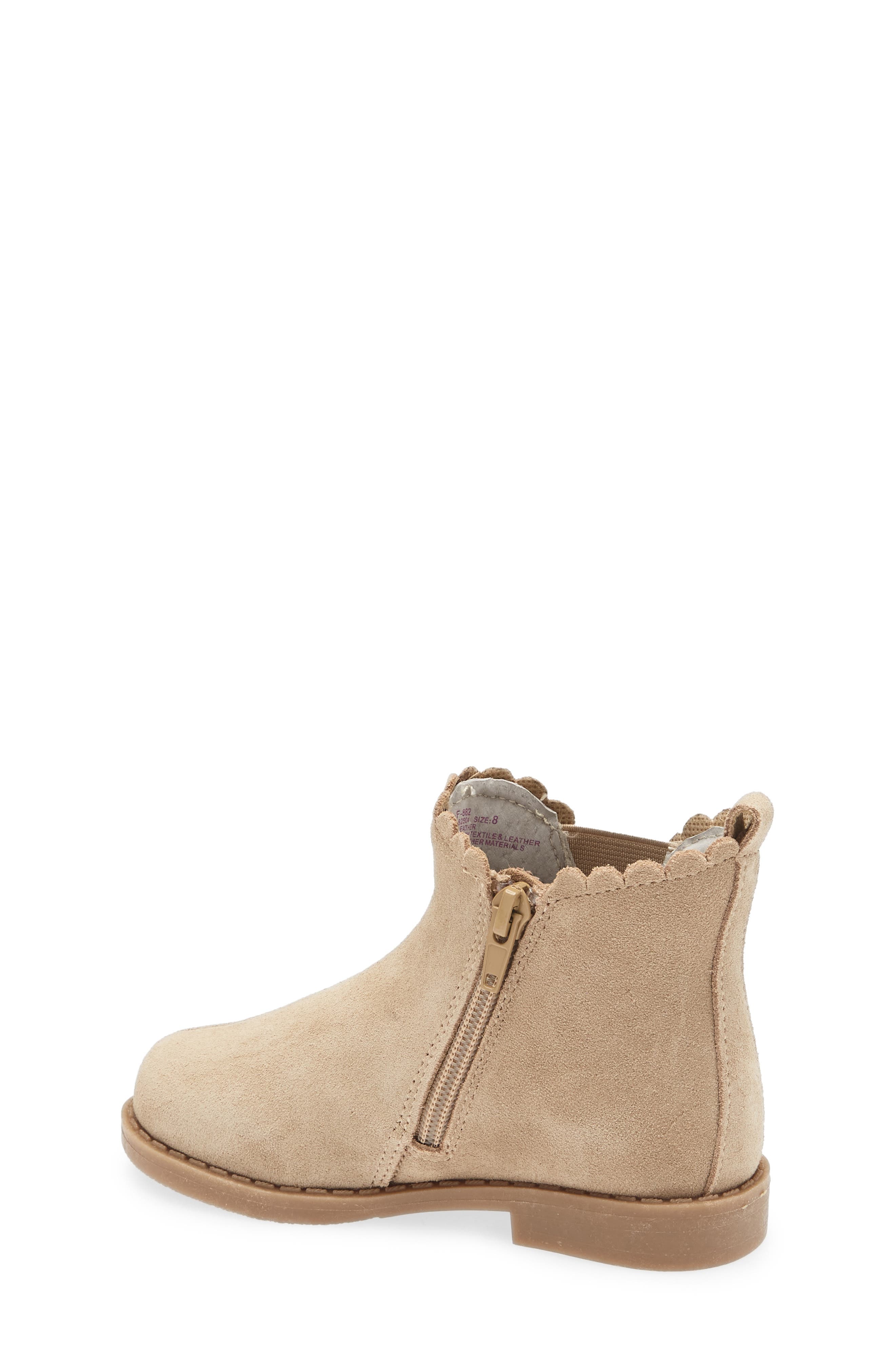 Kids' Nicola Scalloped Bootie, Alternate, color, SAND