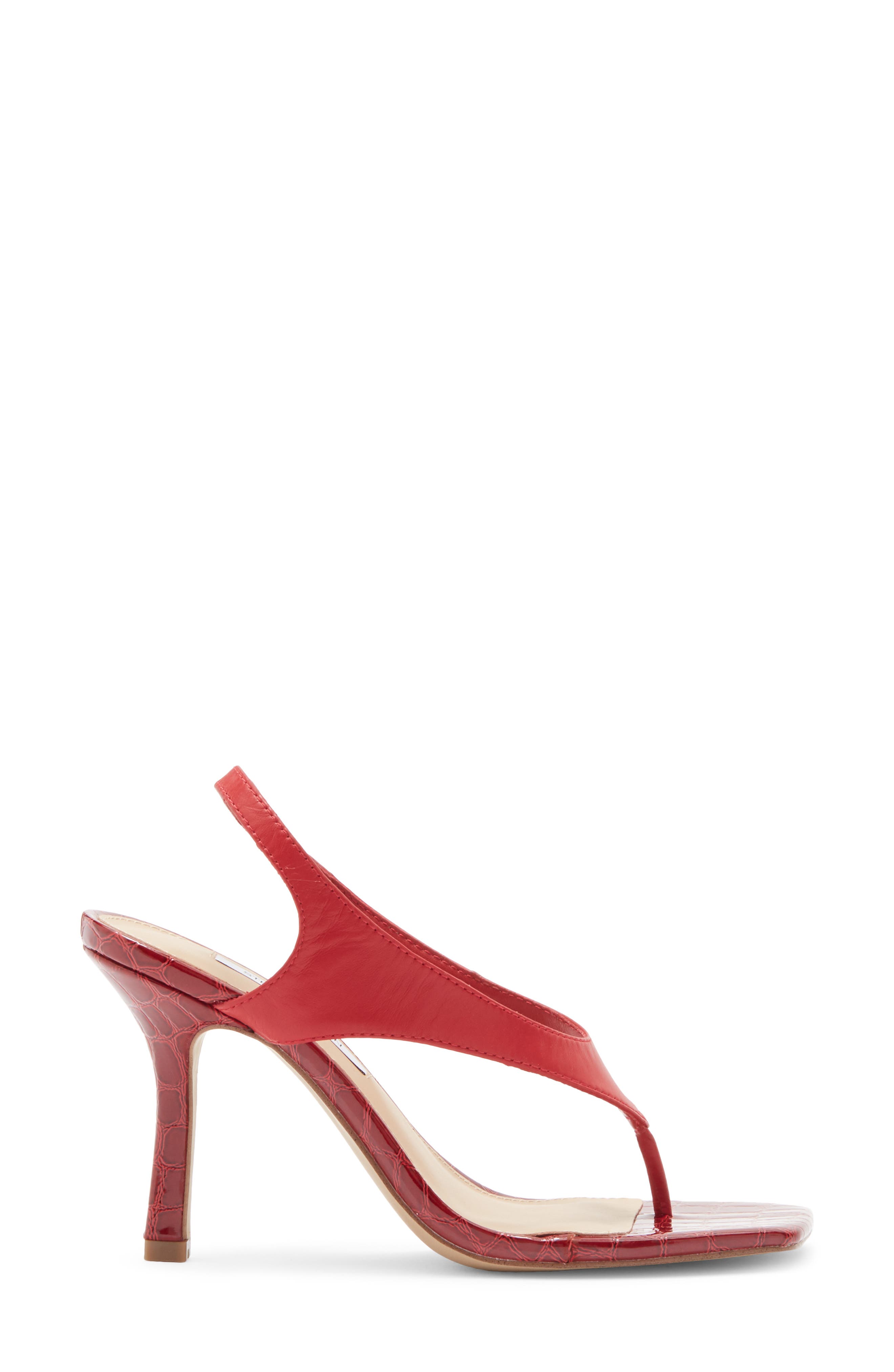 Steve Madden Improv Slingback Sandal, Alternate, color, Red Leather