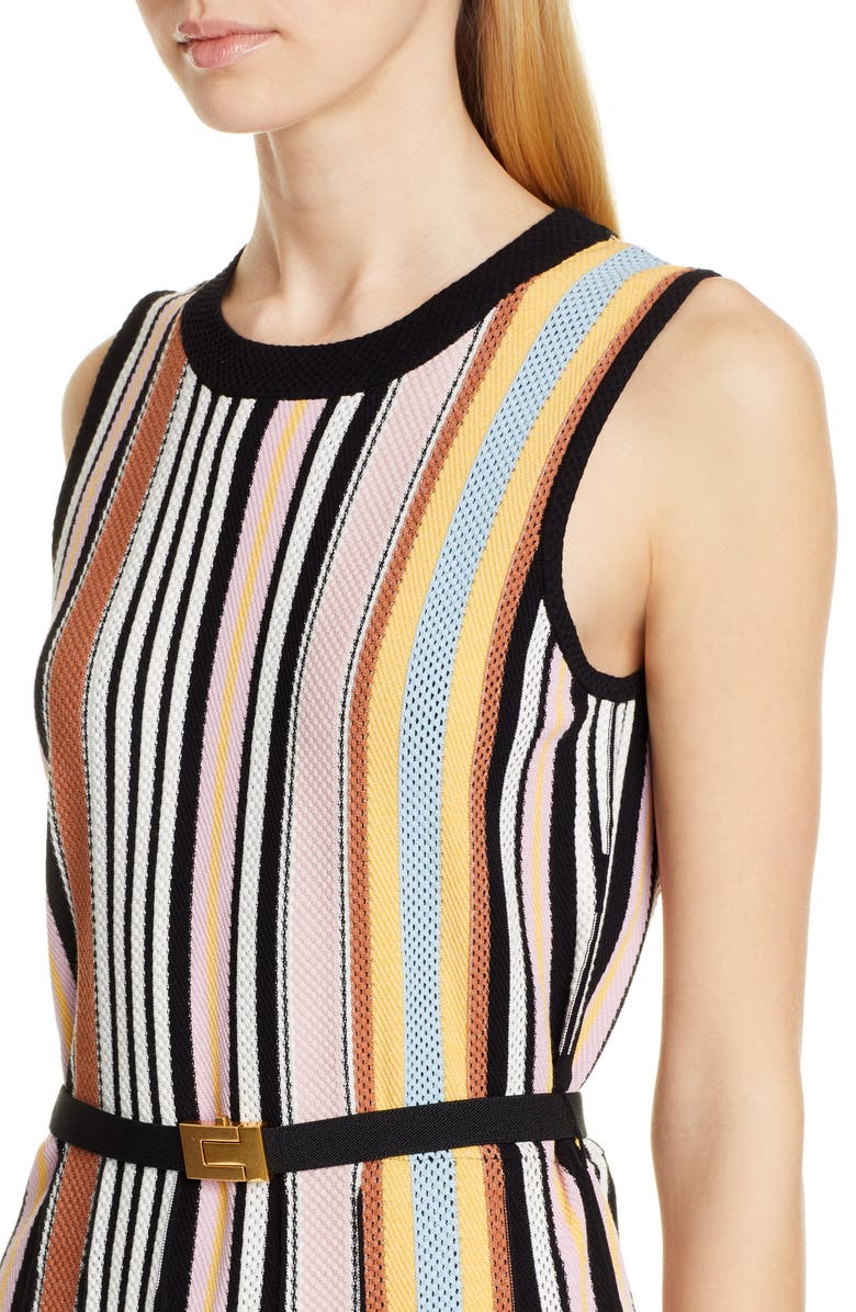 Tory Burch Stripe Sweater Dress, Alternate, color, 