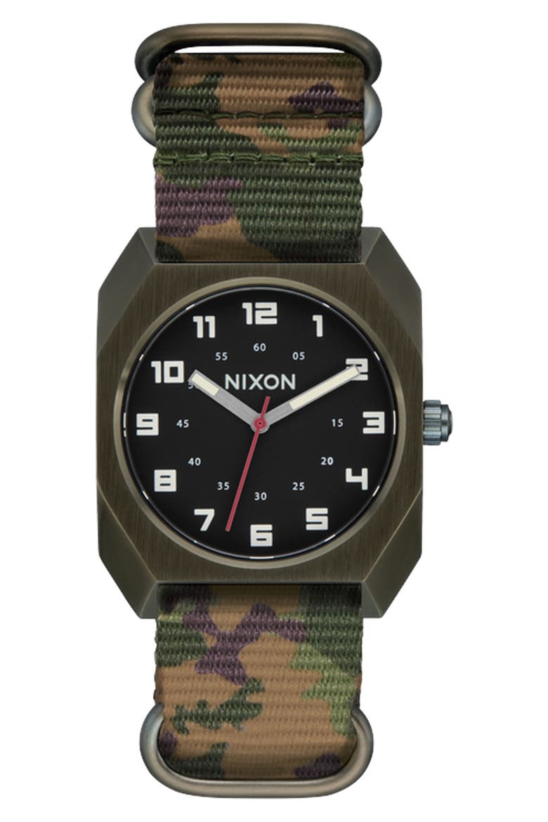The Scout Camo Strap Watch, 35mm, Main, color, DARK OLIVE / CAMO