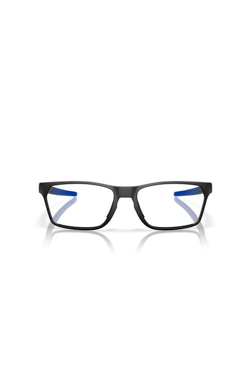 Oakley 55mm Rectangle Optical Glasses In Brown