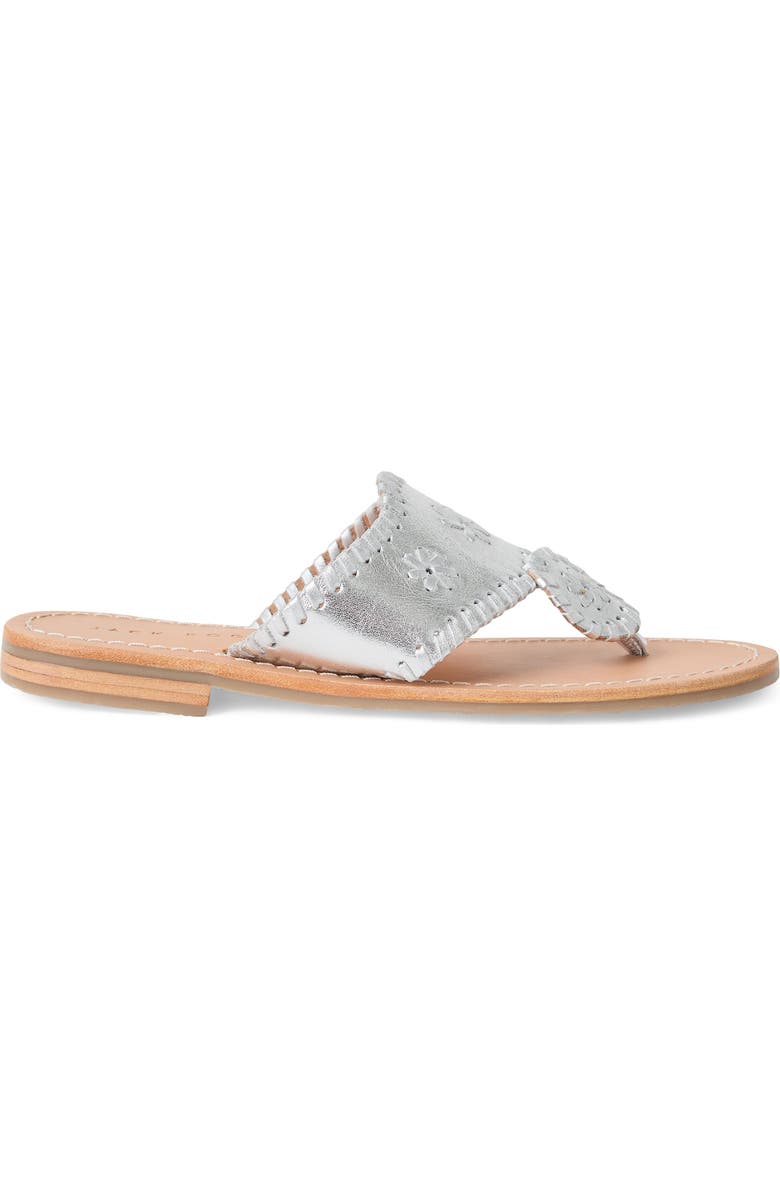 Jack Rogers Kids' Jacks Flip Flop, Alternate, color, Silver