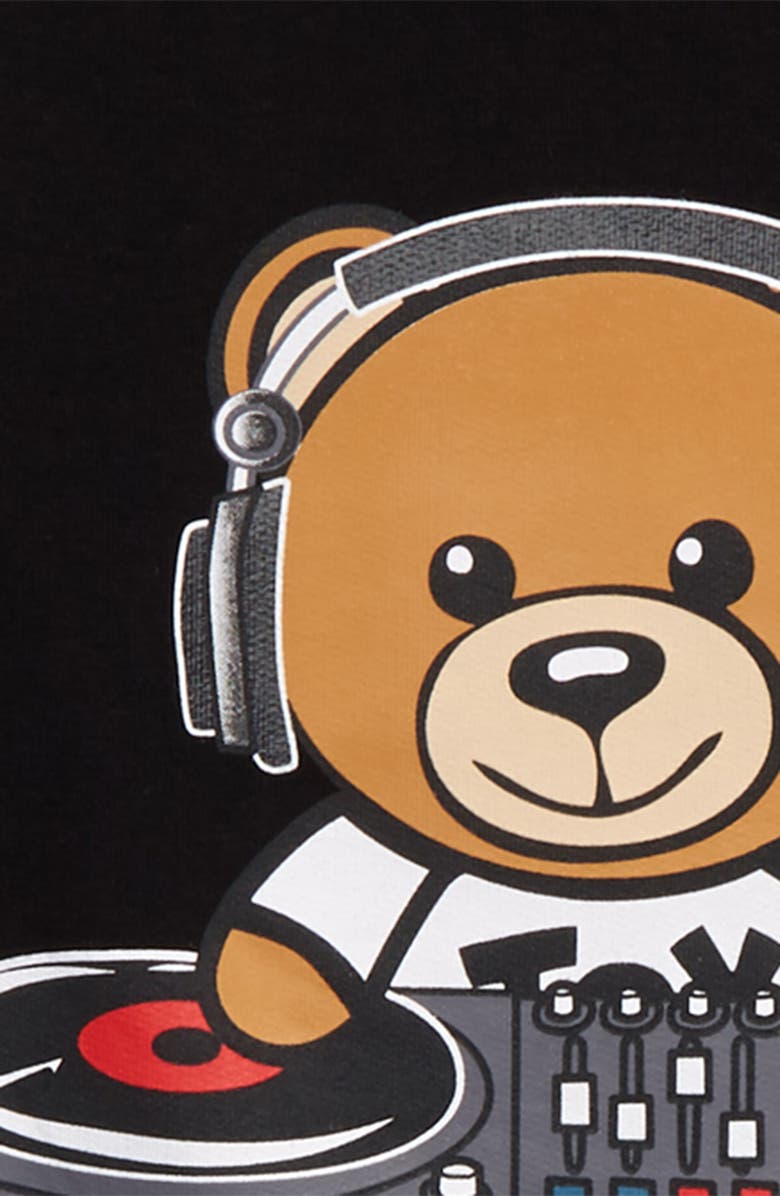 Moschino DJ Toy Bear Sweatshirt, Alternate, color, 