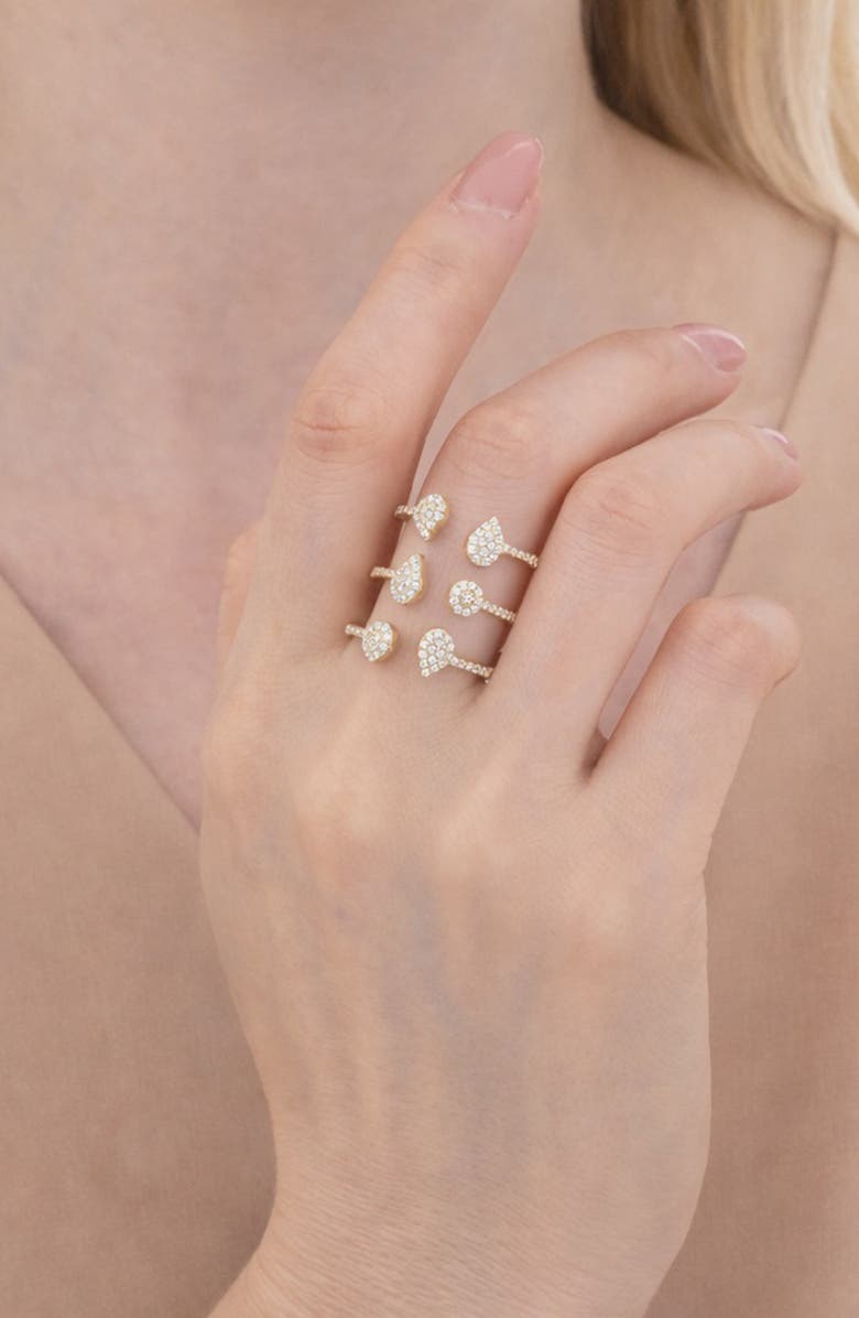 EYE CANDY LOS ANGELES Lani Statement Ring, Alternate, color, Gold