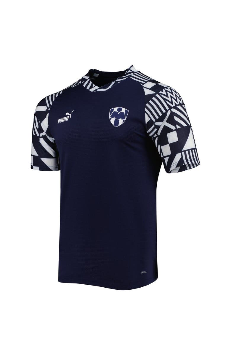 PUMA Men's Puma Navy CF Monterrey Pre-Match V-Neck Top, Alternate, color, 