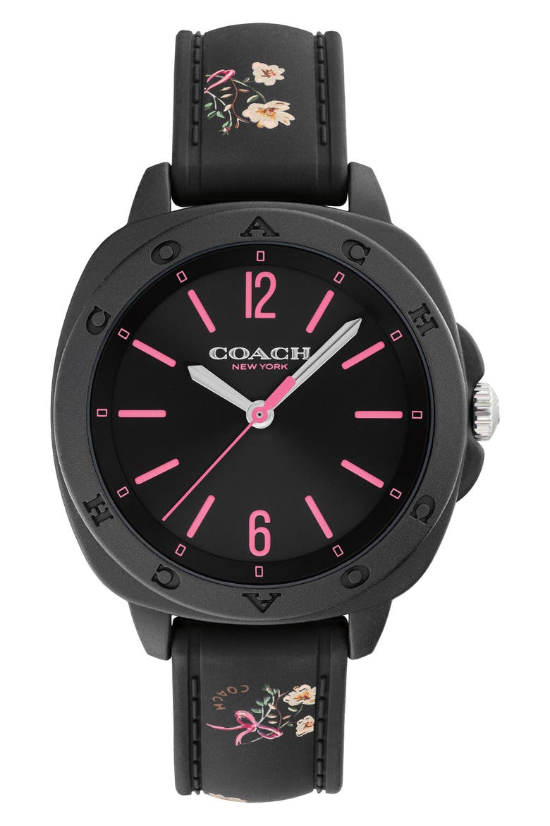 COACH Kitt Silicone Strap Watch, 35.4mm (Women) | Nordstrom display picture 3