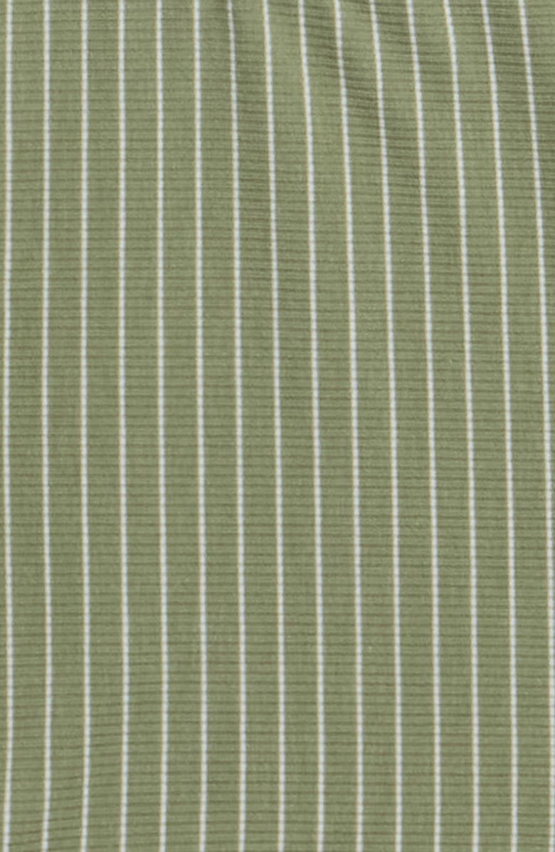 TINY TRIBE Stripe Rib Top & Bloomers Set, Alternate, color, Green
