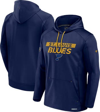 FANATICS Men s Fanatics Navy St. Louis Blues Authentic Pro Rink Fleece Pullover Hoodie Nordstrom