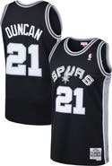 Mitchell & Ness Men's Mitchell & Ness Tim Duncan Black San Antonio Spurs 1998/99 Hardwood Classics Swingman Jersey